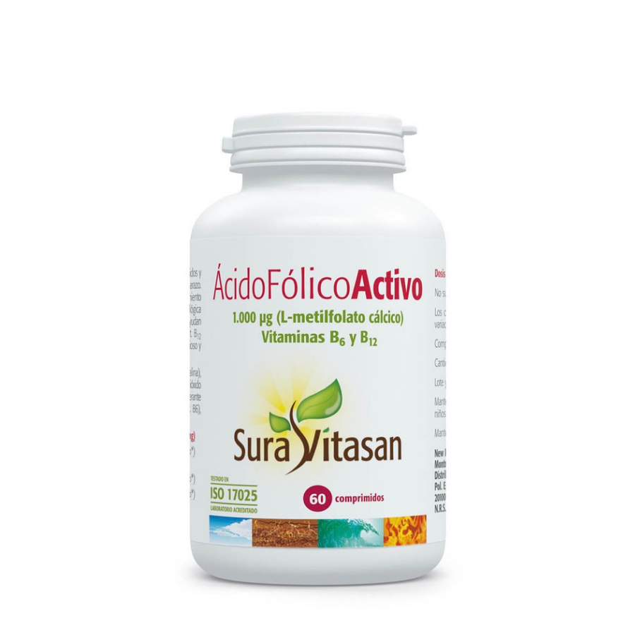 Sura Vitasan Ácido Fólico Ativo Comprimidos x60