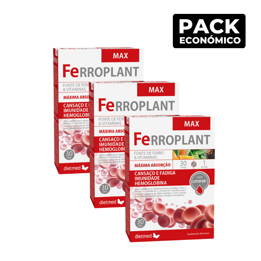 Ferroplant Max Comprimidos 3x30