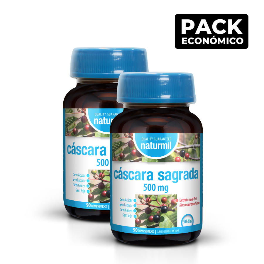 Naturmil Cáscara Sagrada 500mg Comprimidos 2x90