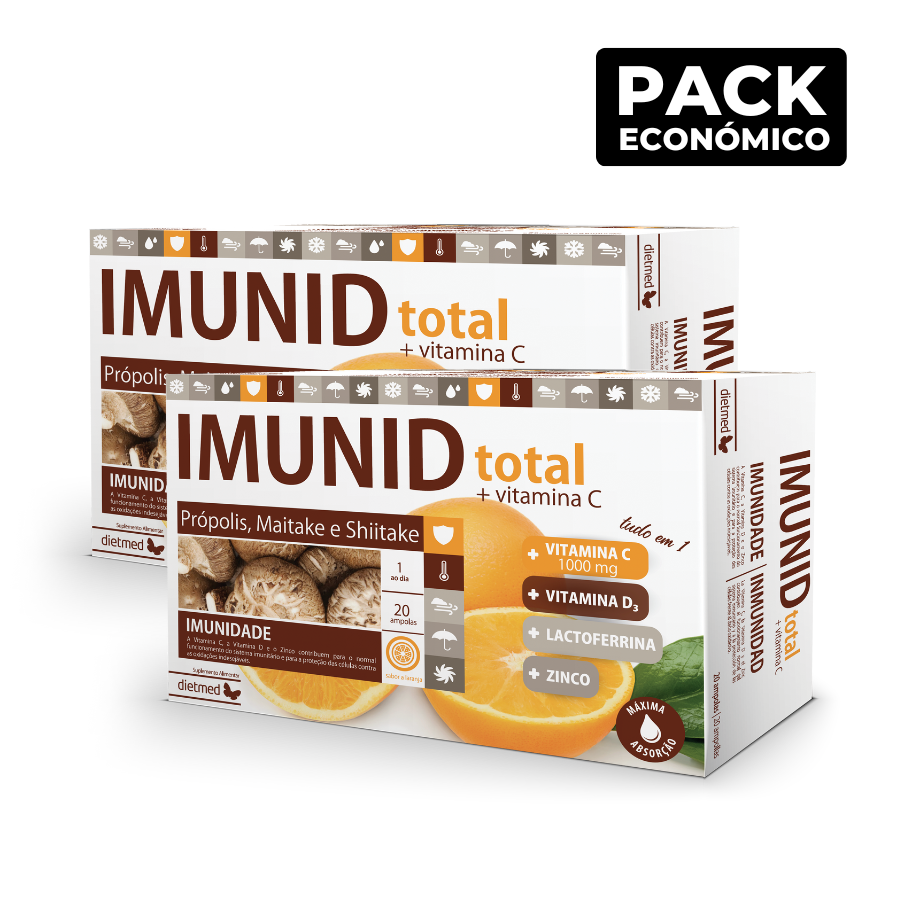 Imunid Total + Vitamina C Ampolas 2x20