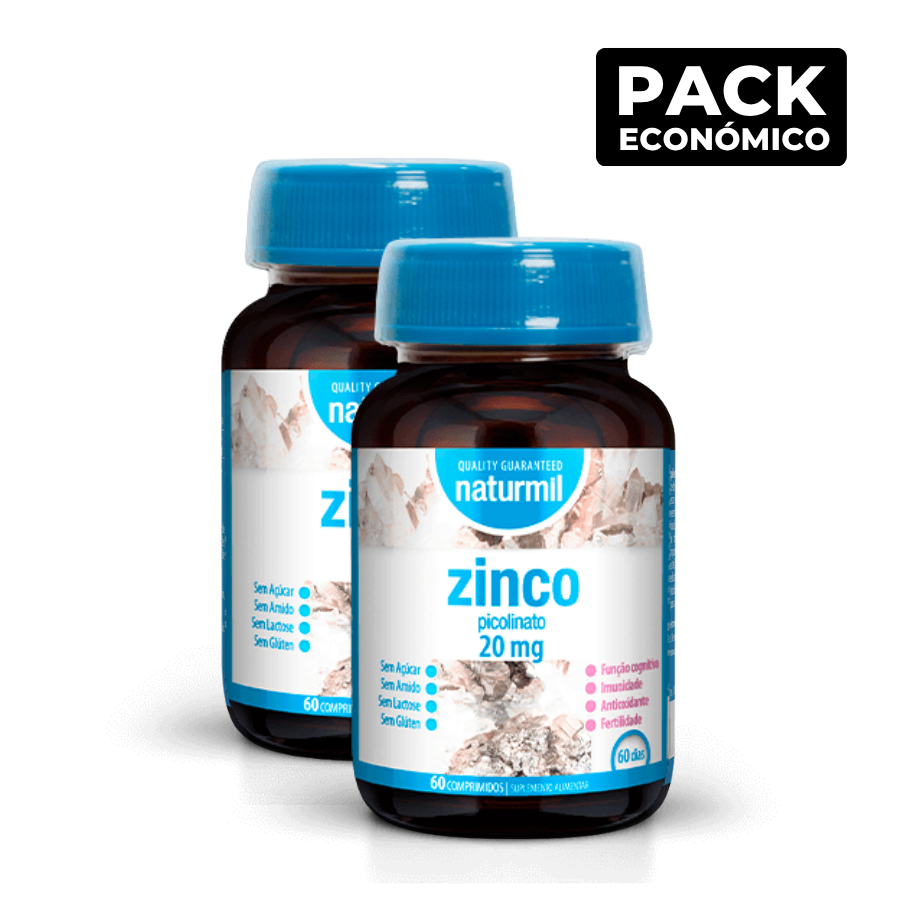 Naturmil Zinco Picolinato 20mg Comprimidos 2x60