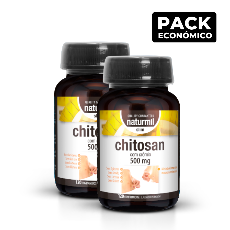 Naturmil Slim Chitosan 500mg Comprimidos 2x120