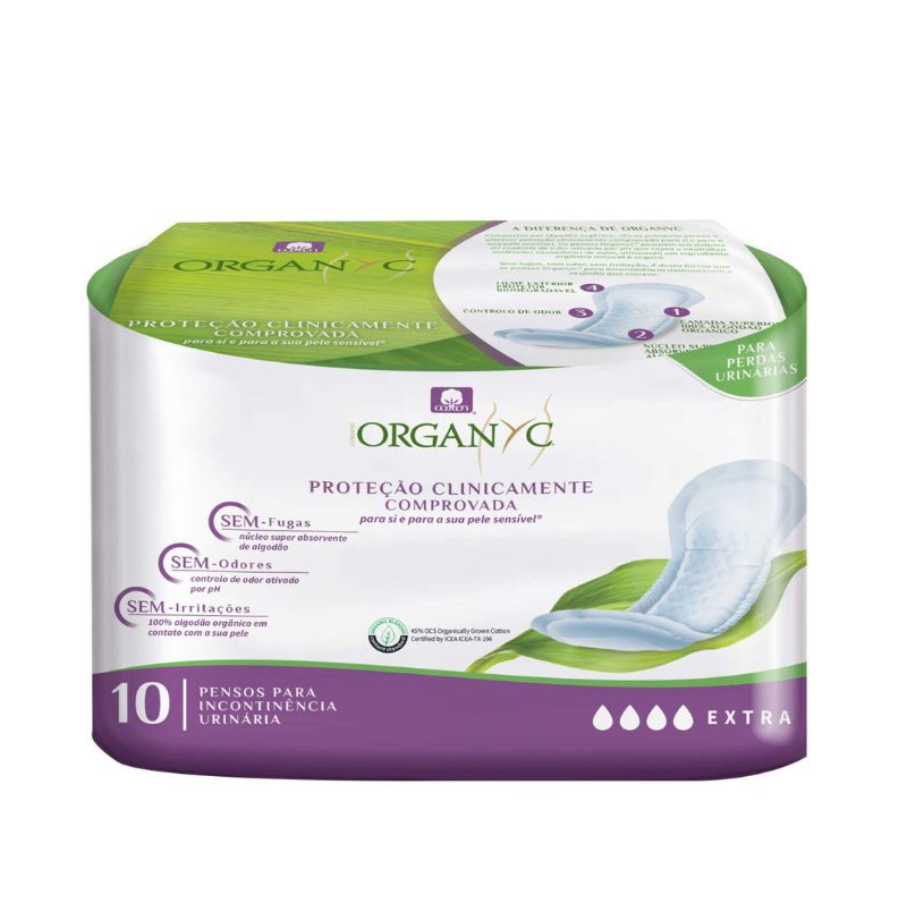 Organyc Penso Incontinência Urinária Extra X10