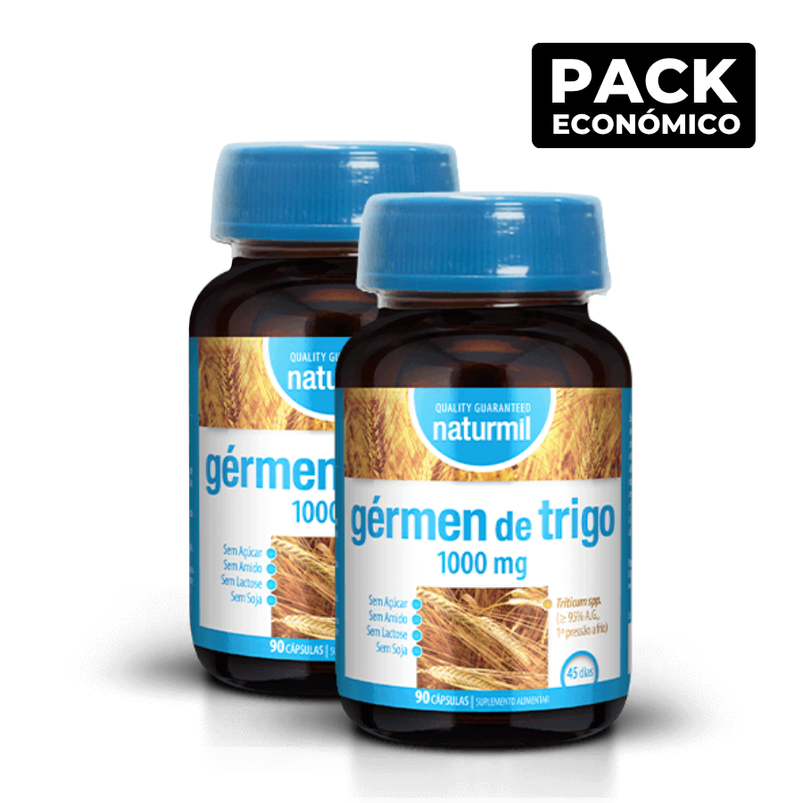 Naturmil Gérmen de Trigo 1000mg Cápsulas 2x90