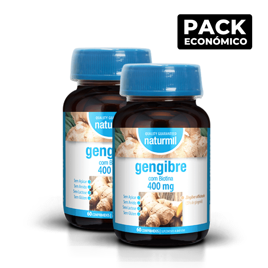 Naturmil Gengibre 400mg Comprimidos 2x60