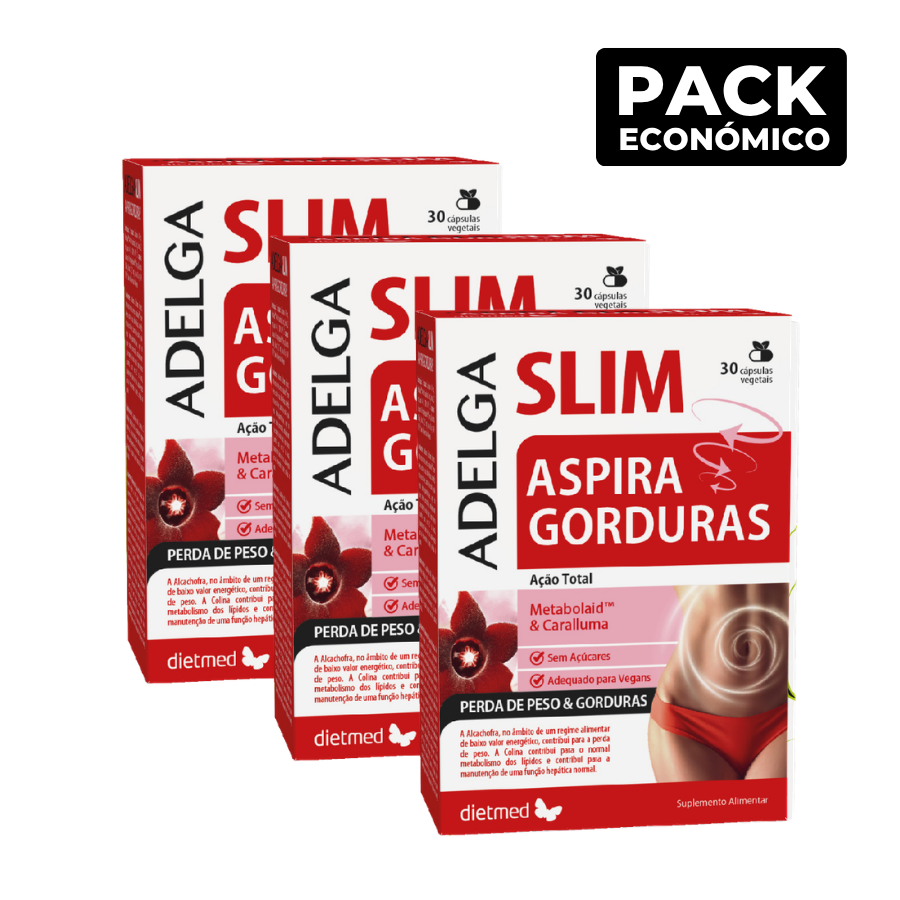 AdelgaSlim Aspira Gorduras Cápsulas 3x30