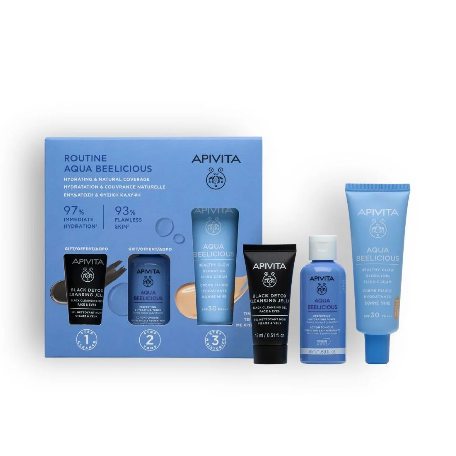 Apivita Aqua Beelicious Hydration and Coverage Routine