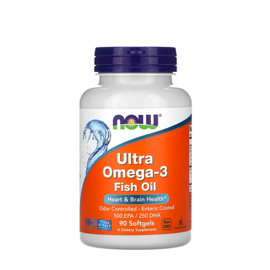 Now Ultra Omega-3 Fish Oil Cápsulas x90
