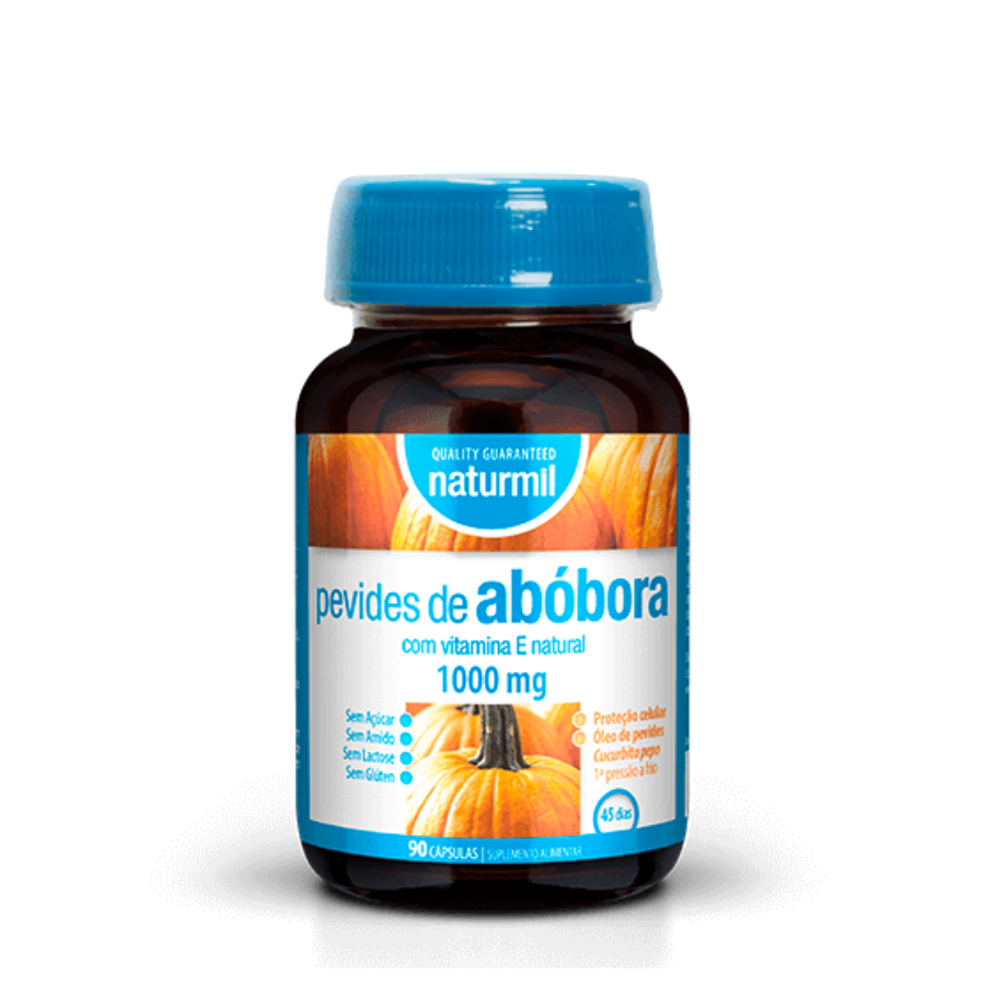 Naturmil Pevides de Abóbora 1000mg Cápsulas x90