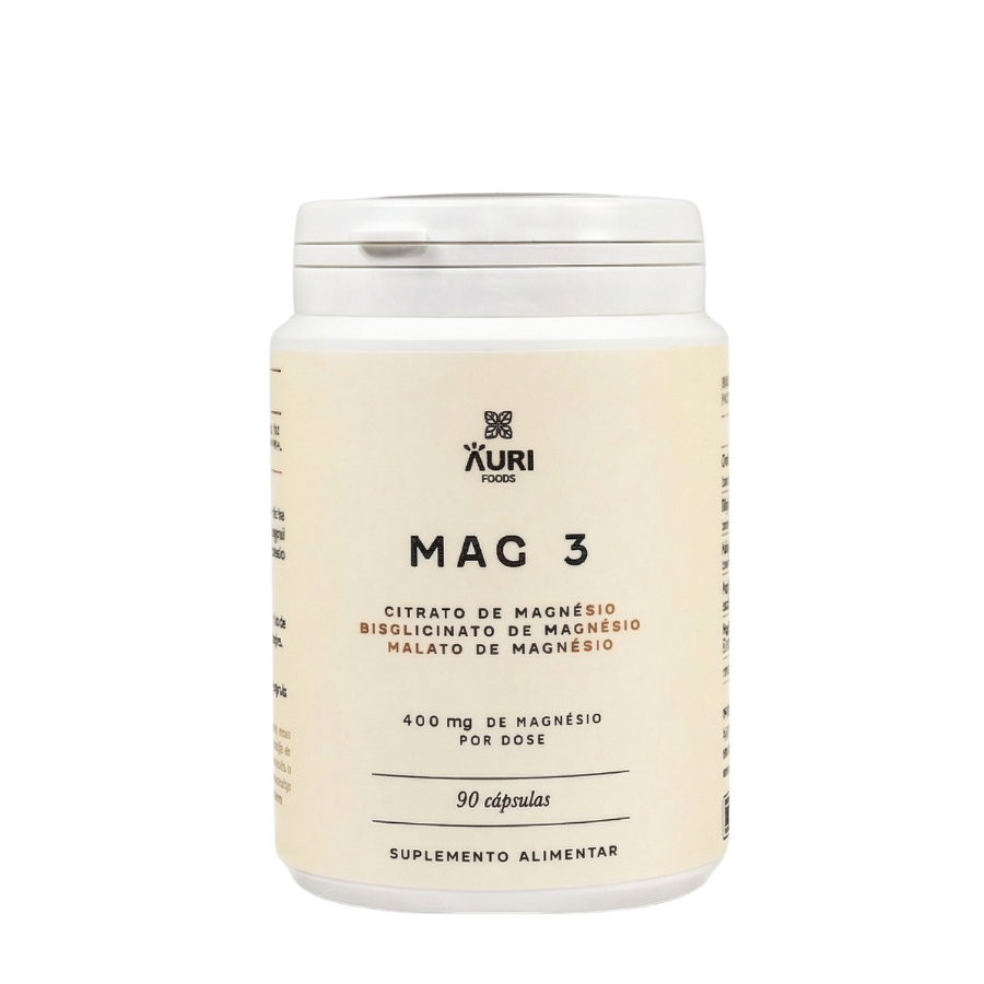 Auri Foods Magnésio MAG3 Cápsulas x90