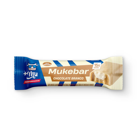 +Mu Mukebar Barra de Proteína Chocolate Branco 60gr