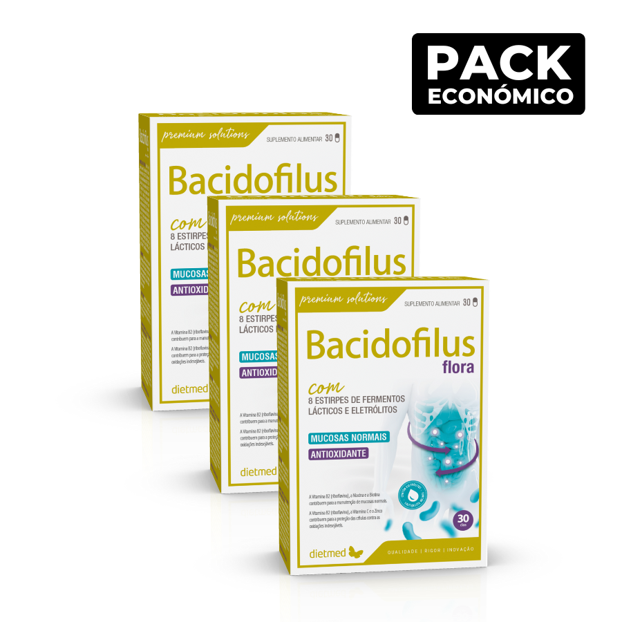 Bacidofilus Flora Cápsulas 3x30