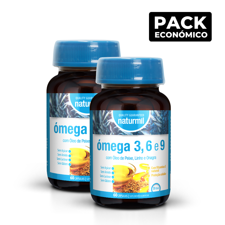 Naturmil Ómega 3, 6 e 9 Cápsulas 2x60