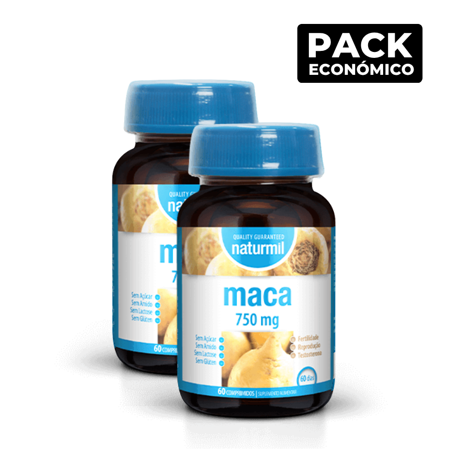 Naturmil Maca 750mg Comprimidos 2x60