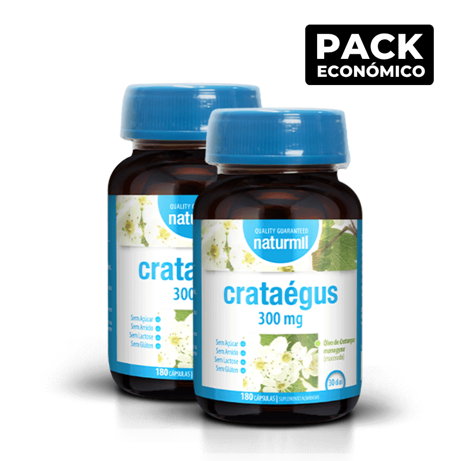 Naturmil Crataegus 300mg Cápsulas 2x180