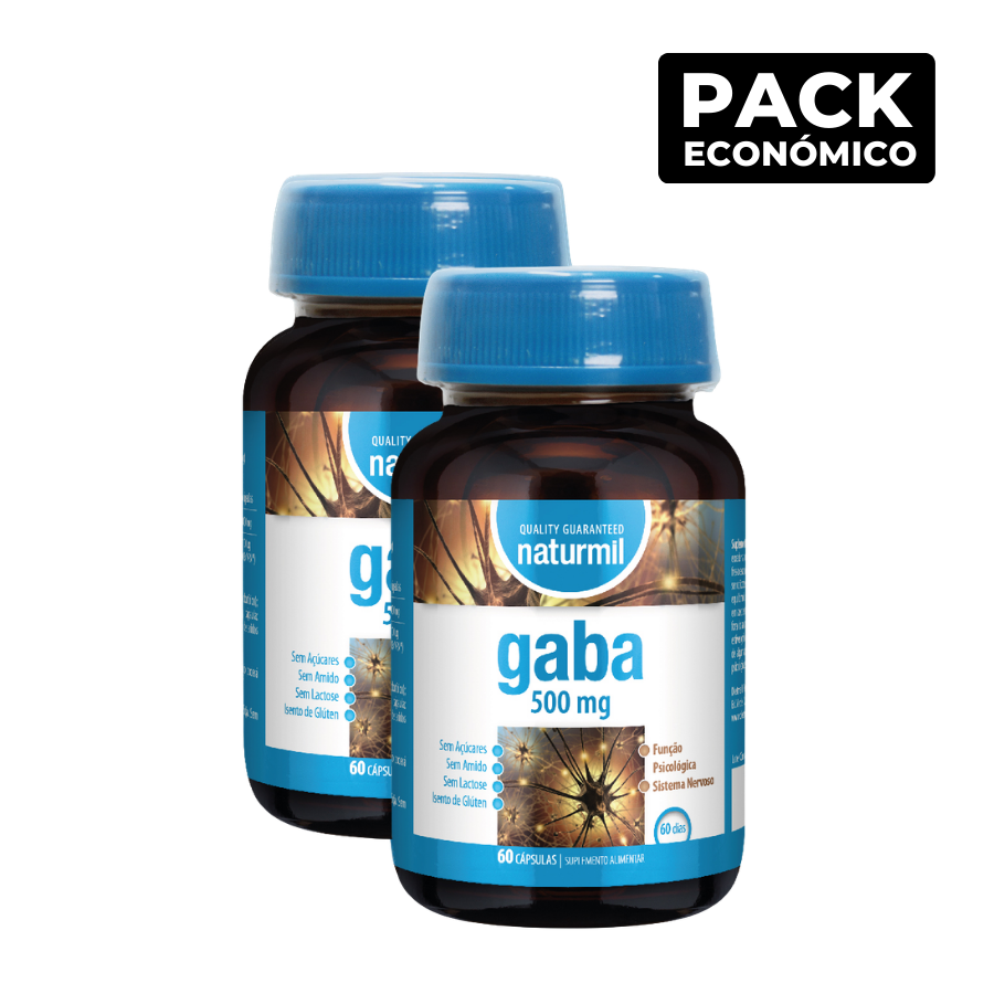 Naturmil Gaba 500mg Cápsulas 2x60