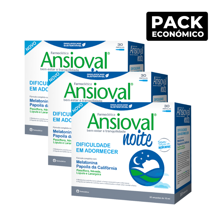 Ansioval Noite Ampolas 3x30