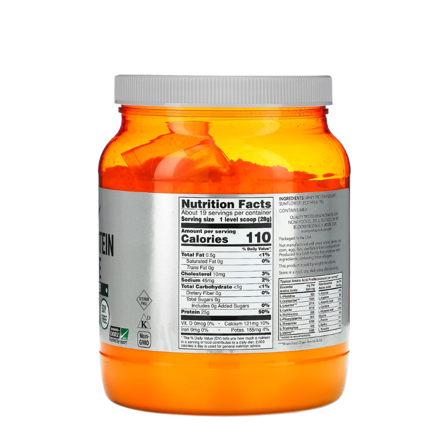 Now Whey Protein Isolate 544g