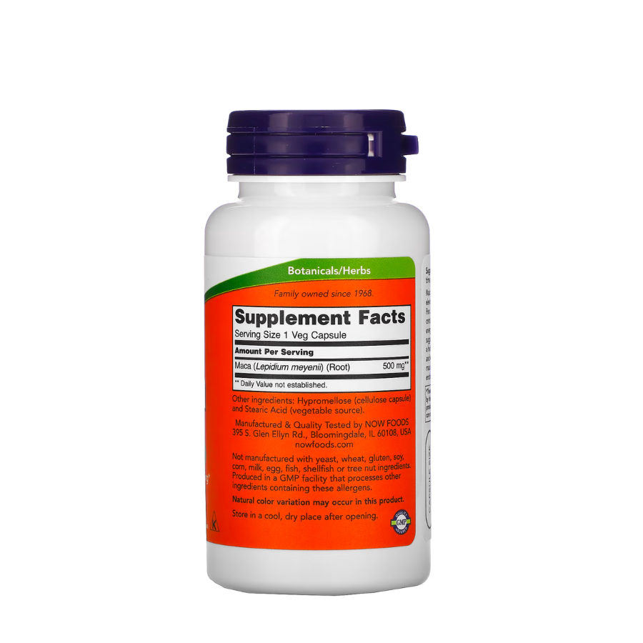 Now Maca 500mg Capsules x100