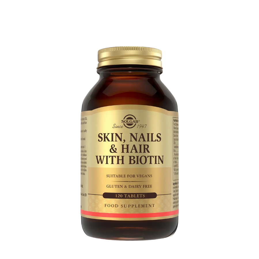 Solgar Skin, Nails Hair C/ Biotina Comprimidos x120