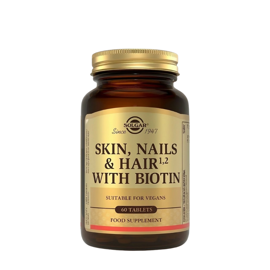 Solgar Skin, Nails and Hair C/ Biotina Comprimidos x60