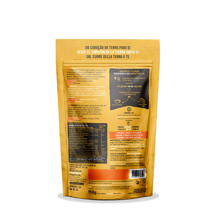 Iswari Curcuma e Pimenta Preta 150g
