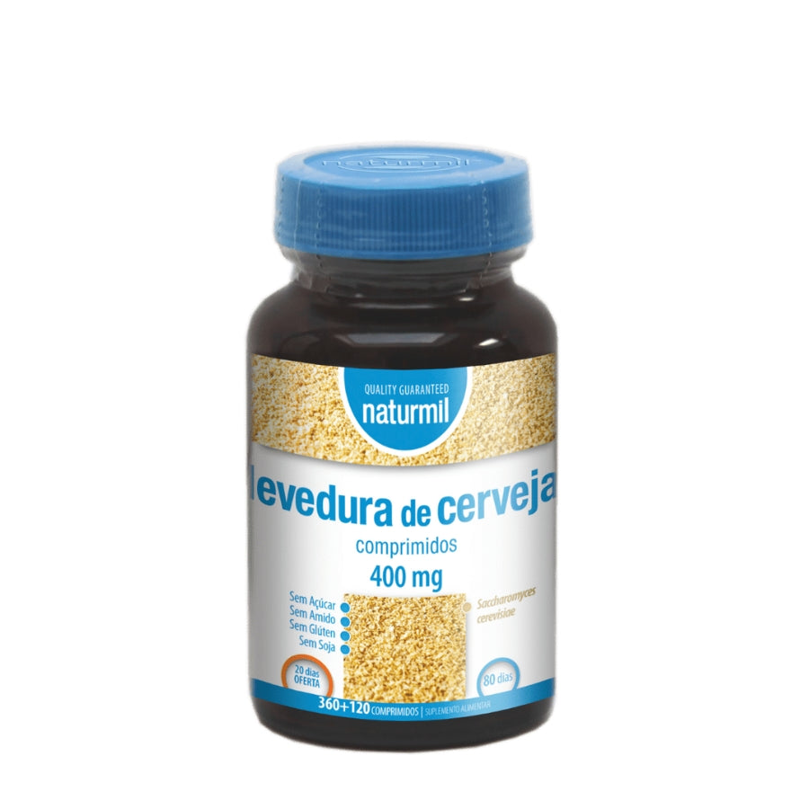 Naturmil Levedura de Cerveja 400mg Comprimidos x480