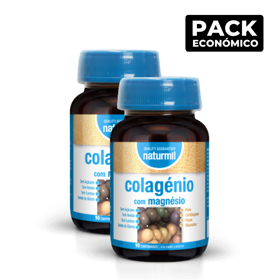 Tabletas de colágeno Naturmil con magnesio 2x90