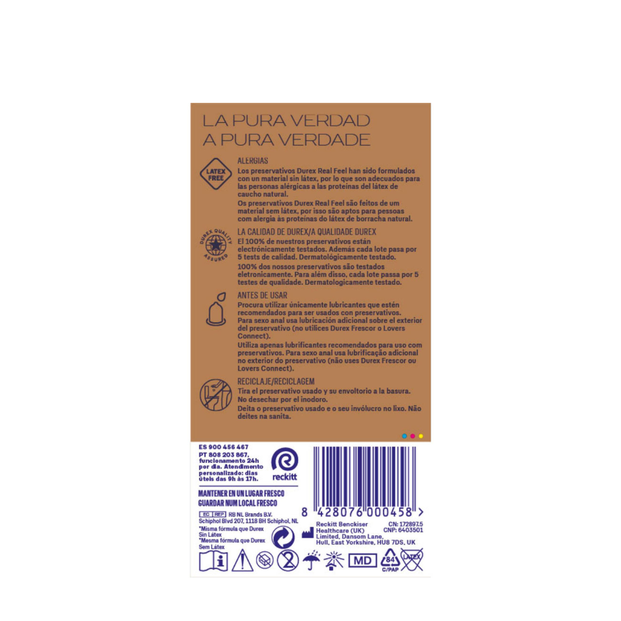 Durex Real Feel Condoms x12