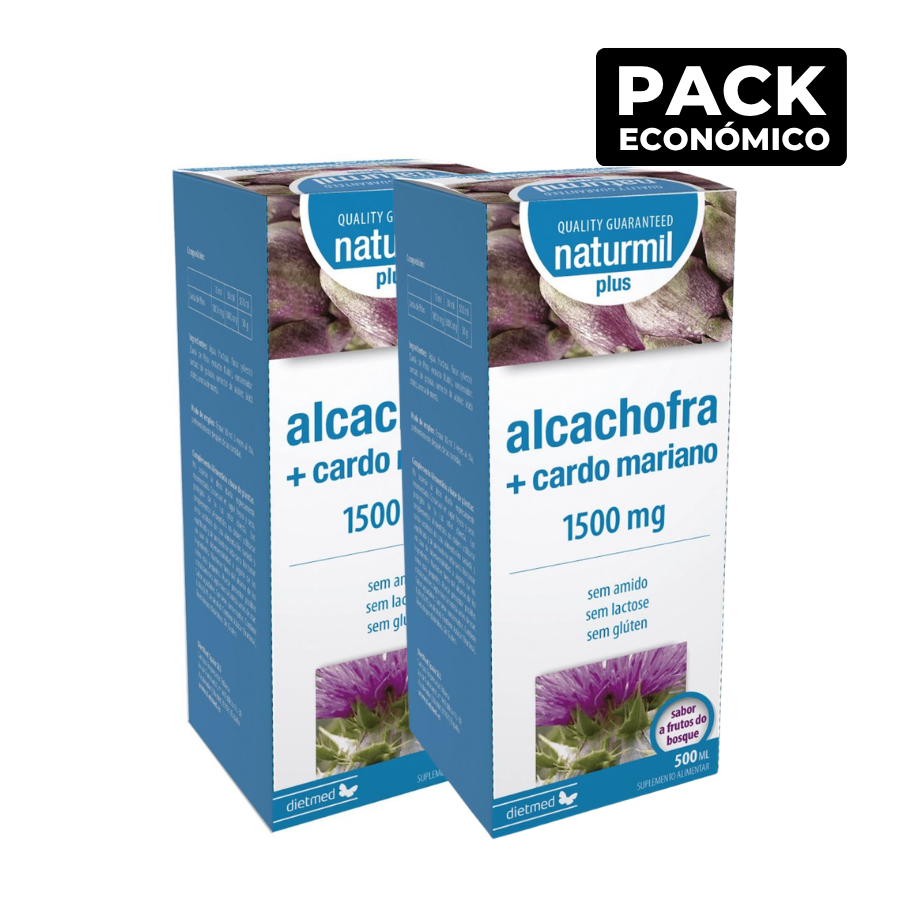 Naturmil Alcachofra + Cardo Mariano Plus 2x500ml