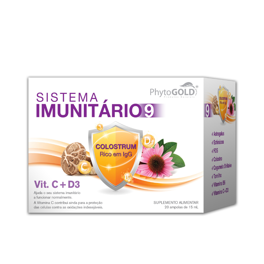 Phytogold Sistema Imunitário 9 Ampolas x20