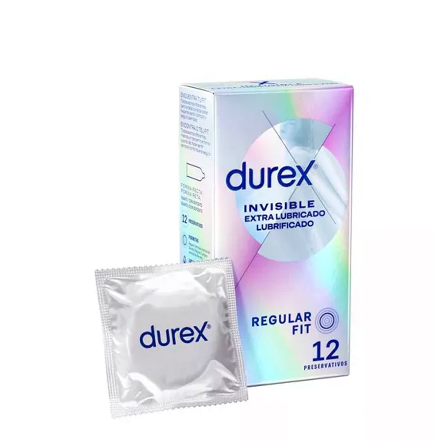 Durex Invisible Extra Lubricated Condoms x12