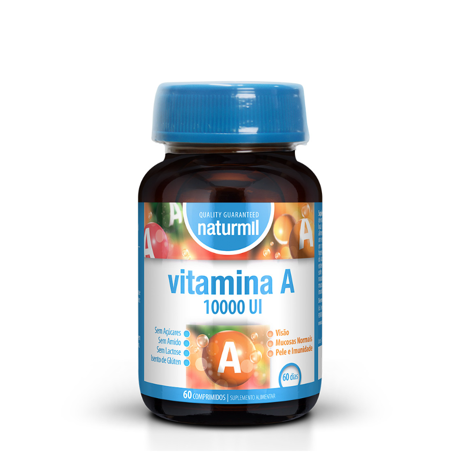 Naturmil Vitamina A 10 000 UI Comprimidos x60