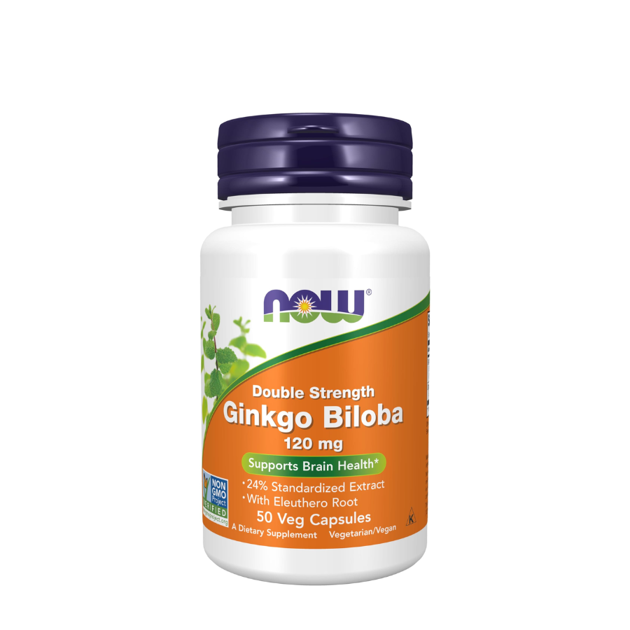 Now Ginkgo Biloba 120mg Capsules x50