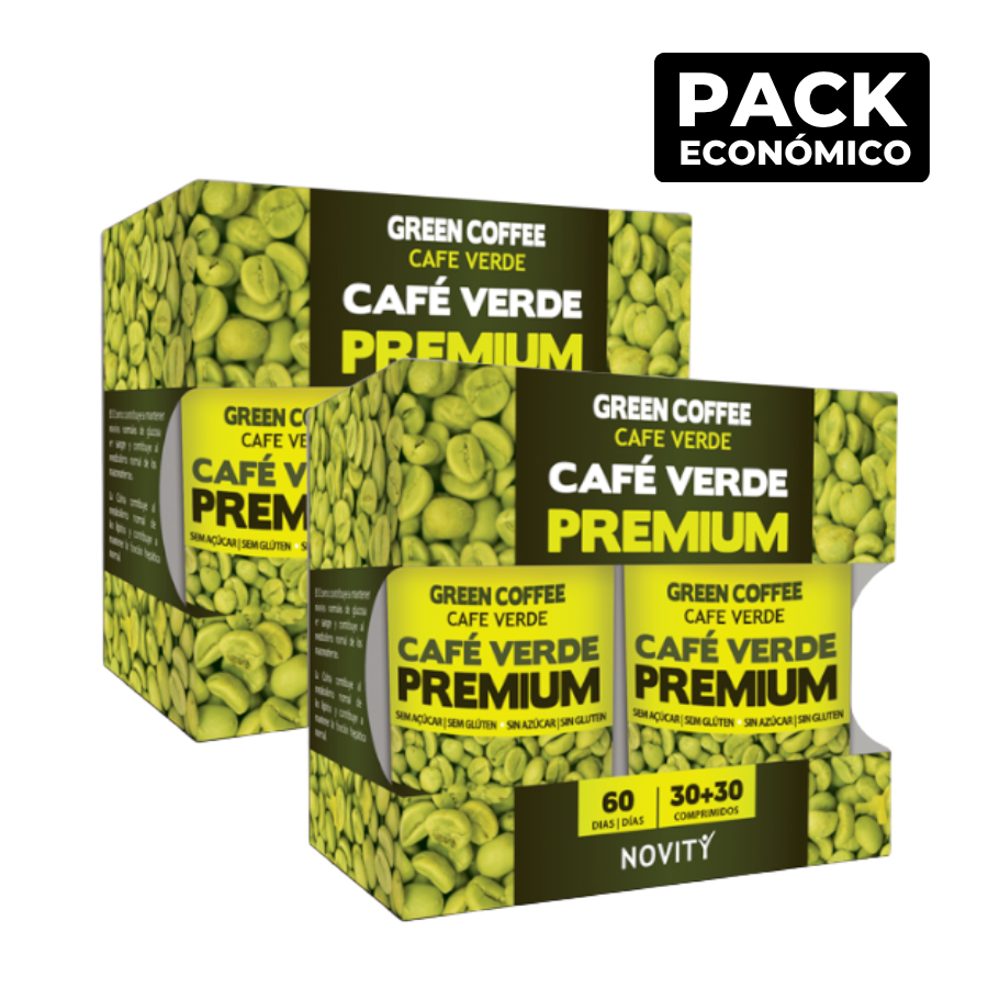 Novity Café Verde Premium 30+30 Comprimidos x2