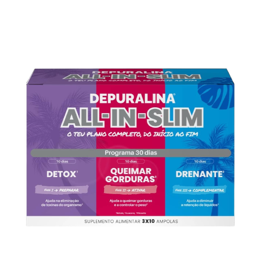 Depuralina All-In-Slim Ampolas 3x10