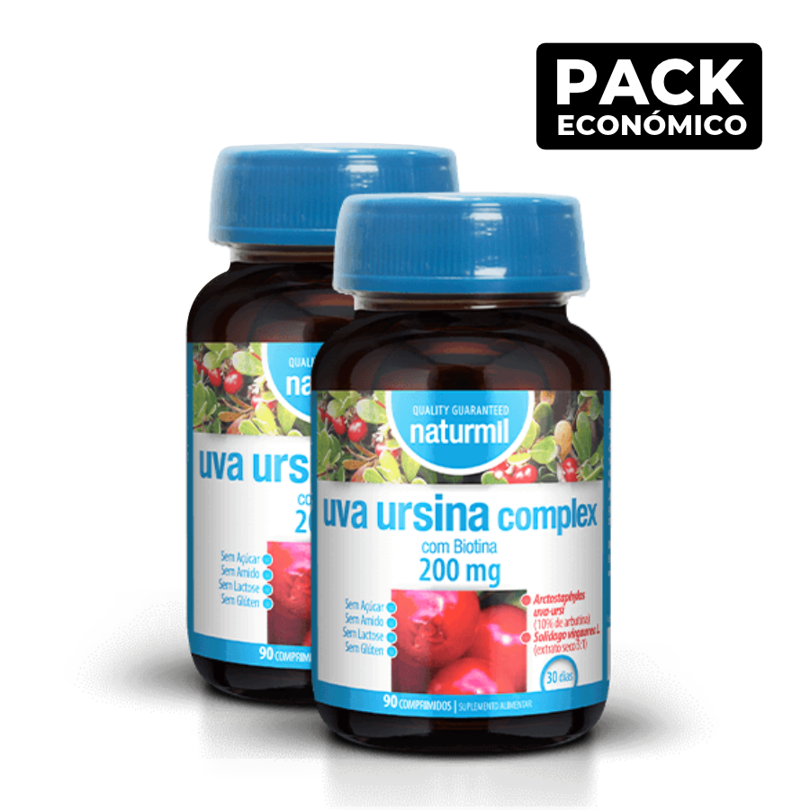 Naturmil Uva Ursina Complex 200mg Comprimidos 2x90