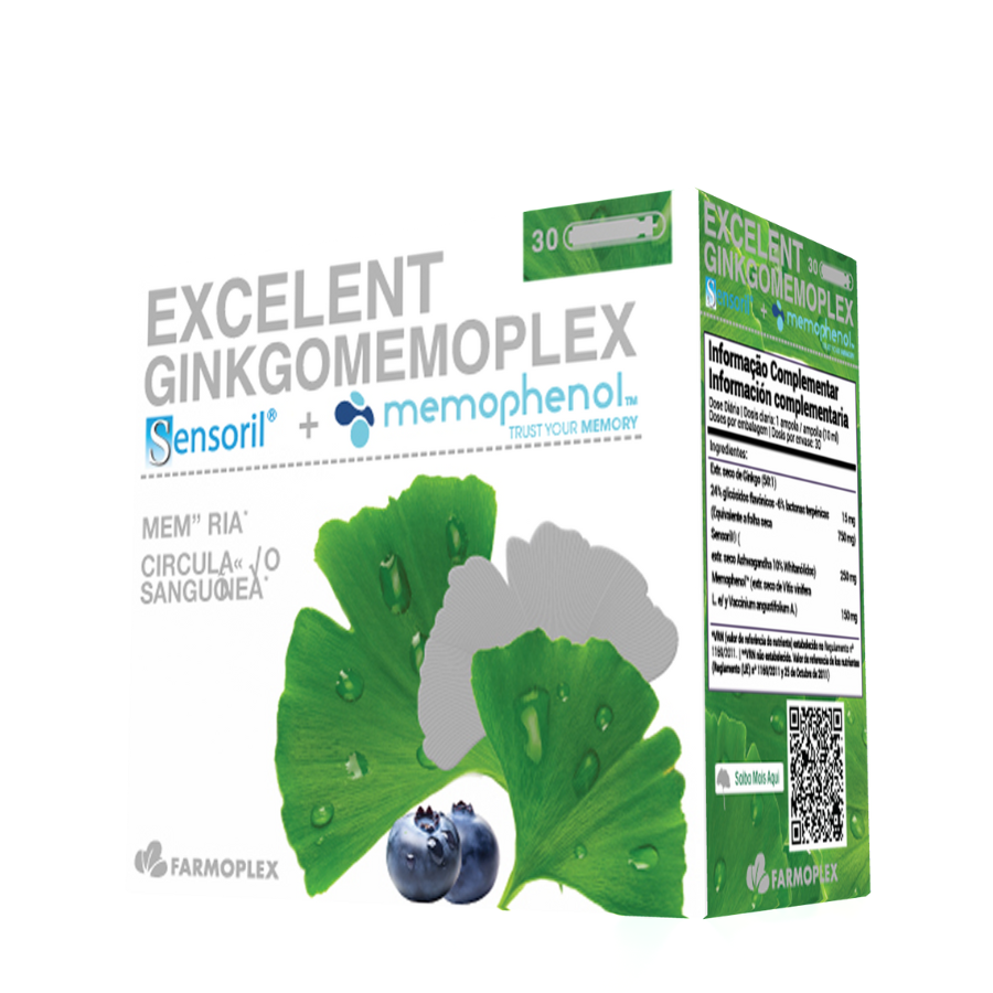 Excelent Ginkgomemoplex Ampolas x30