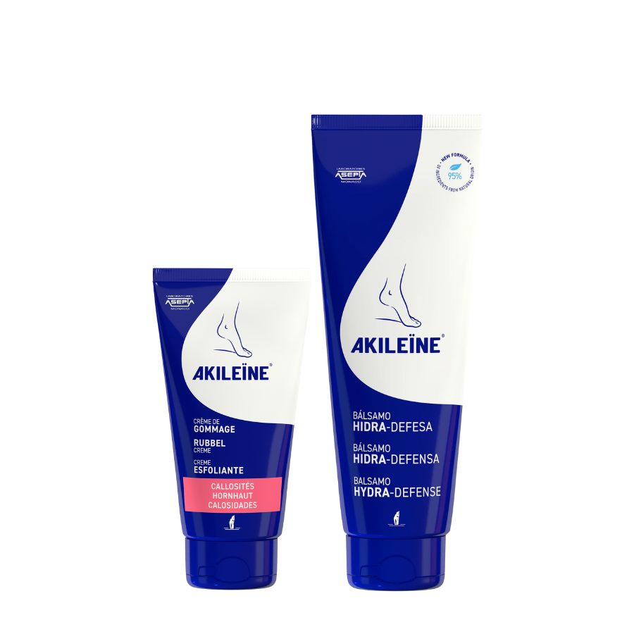 Akileine Hydra-Defensa Balsam 125ml + Exfoliating Cream 75ml