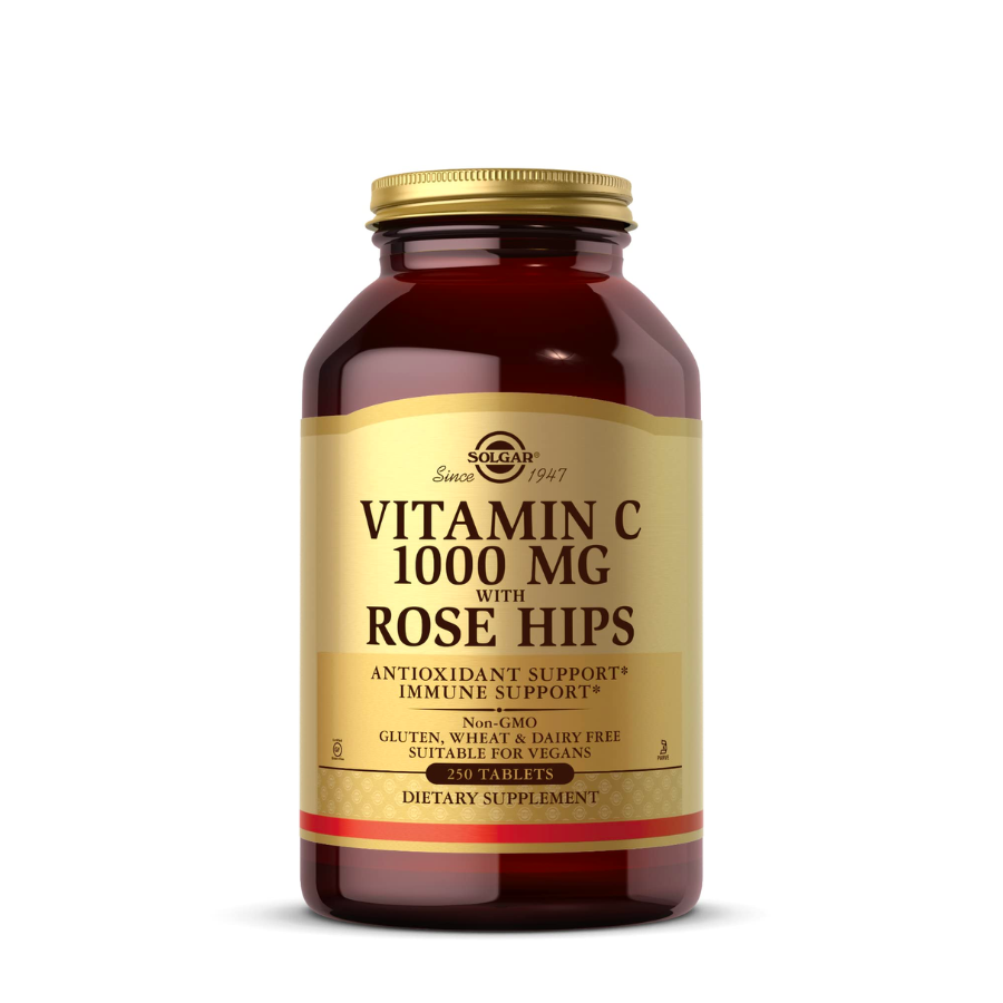 Solgar Vitamin C Rose Hips 1000mg Capsules x250
