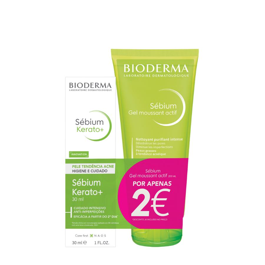 Bioderma Sébium Kerato+ 30ml + Gel moussant 200ml
