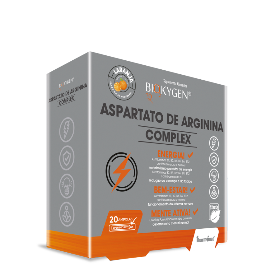 Biokygen Aspartate Arginine Complex Orange Ampoules x20