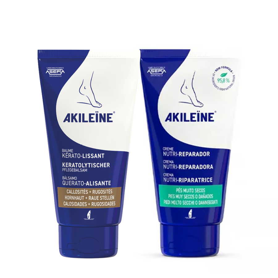 Akileine Nutri-Repair Cream 75ml + Kerato-Smoothing Balm 75ml