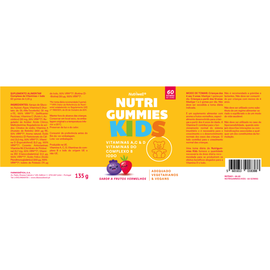 Nutrigummies Kids Gummies x60