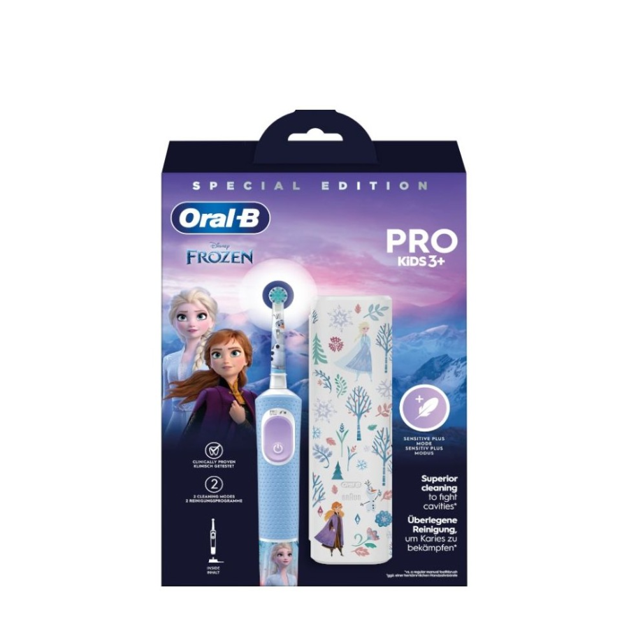 Oral-B Pro Kids 3+ Frozen Electric Toothbrush + Travel Case