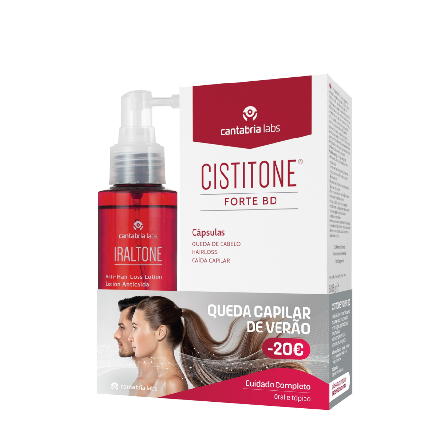 Iraltone Loção Antiqueda 100ml + Cistitone Forte BD x60