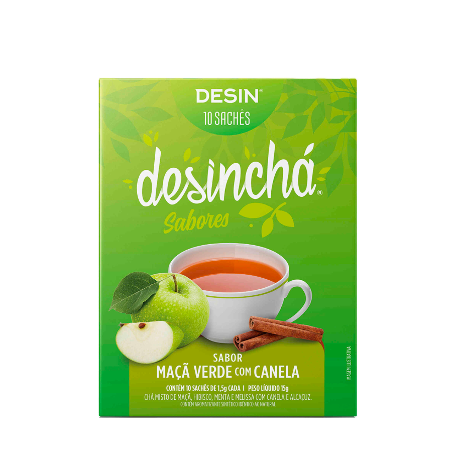 Desinchá Maçã Verde e Canela x10