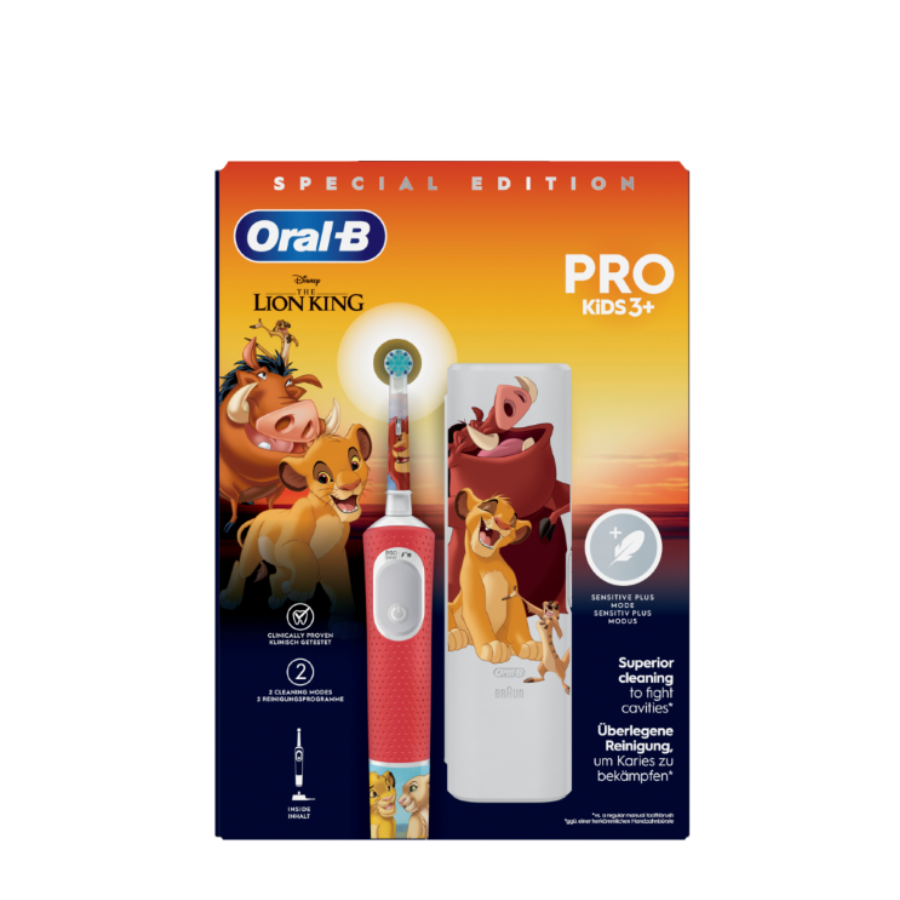 Oral-B Pro Kids 3+ Lion King Electric Toothbrush + Travel Case