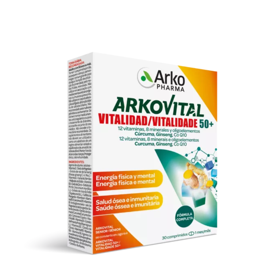 Arkovital Vitality 50+ Tablets x30