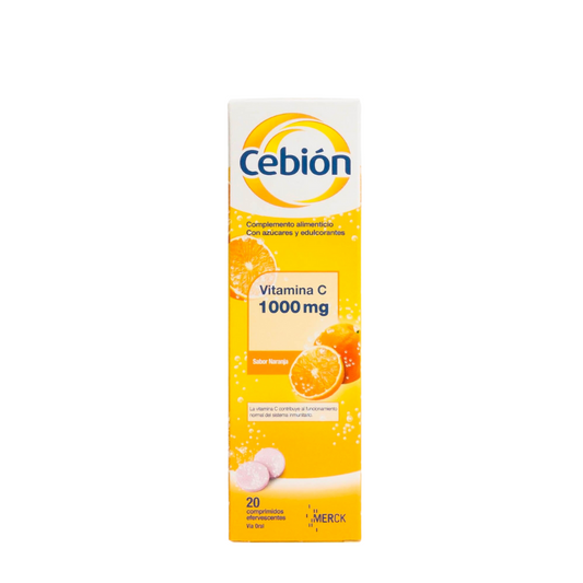 Cebion Vitamina C 1000mg Comprimidos Efervescentes x20